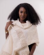 Coffee Gabi Handwoven Shawl