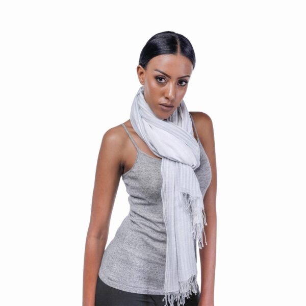 Tana White Pearl Stripe